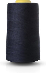 Macchina per ricamo a maglia con filo in poliestere 5000 yards in bianco, nero e blu marino