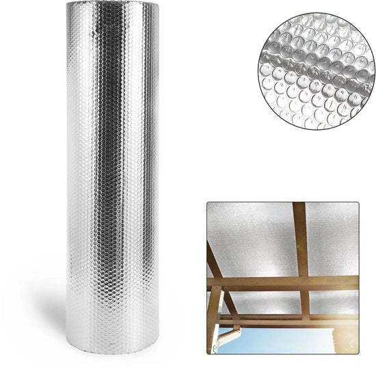 Isolante a bubble per esterni 200g - Foliatura isolante termica 1x30m per casa, garage, serra - Protezione contro il freddo e il calore perduto