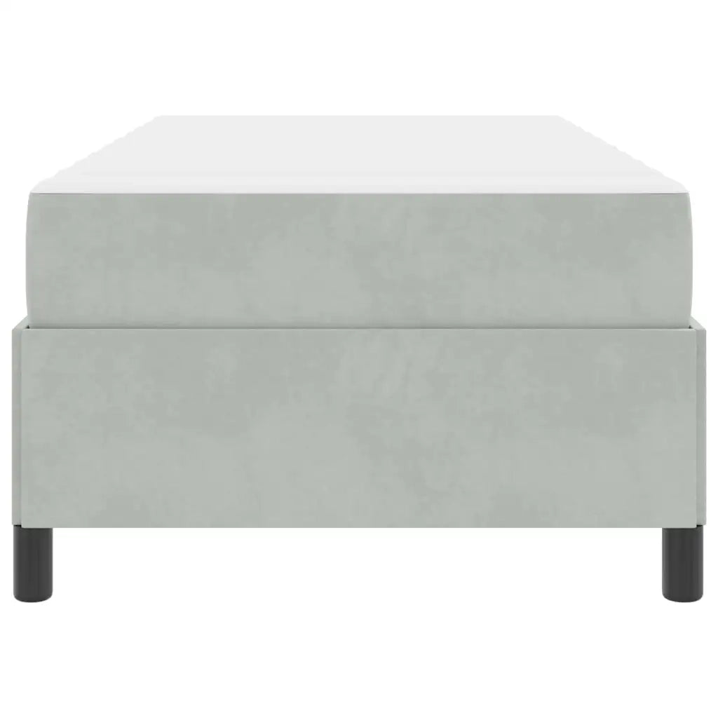 Struttura del letto Grigio chiaro 90 x 200 cm Tessuto