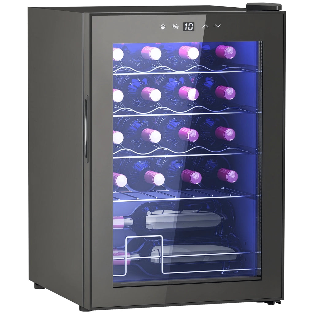 Cantinetta Vino Refrigerata ¨C zephmum ¨C Nero, Vetro, Capacit¨¤ 53L