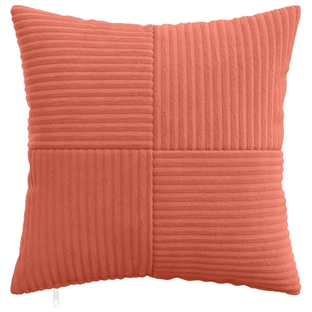 Federa 2 pcs ALMELO Rosso Arancio 35 x 35 cm corduroy 914061