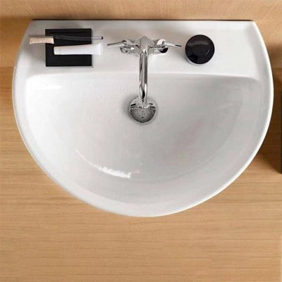 Lavabo sospeso 60 cm Geberit in ceramica lucida  Colibrì
