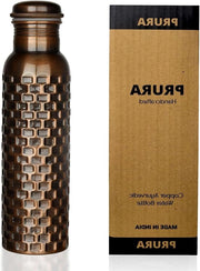 Fiasco di acqua in rame - Benefici Ayurveda - 900ml - Senza leggero - Acqua pura in rame