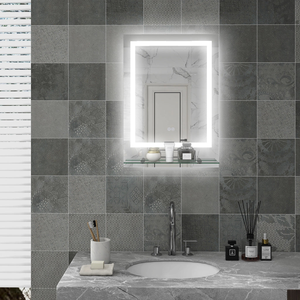 Specchio da bagno rettangolare LED ¨C Minimal ¨C 70x50 cm