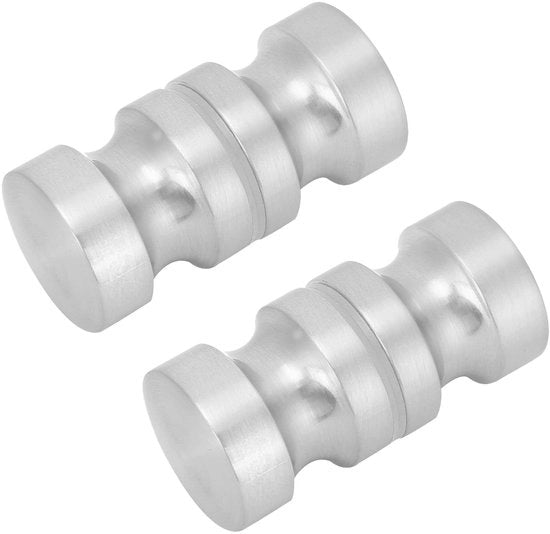 Due Viti di Sorreggimento per Porta Bagno in Alluminio con Viti 3 cm - Dimensioni 6,2 x 3 cm - 2 Pezzi