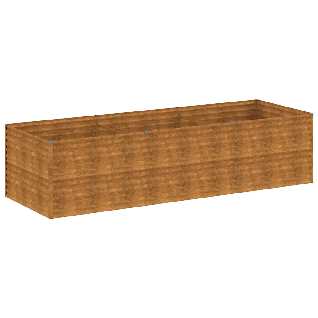 Fioriera Rialzata da Giardino 290x100x69 cm in Acciaio Corten 152004