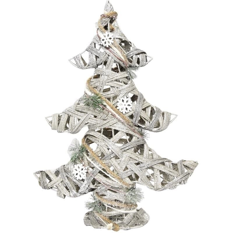 MAURY'S ALBERO DI NATALE IN LEGNO DECORATIVO LINEA "WOODY" 55CM