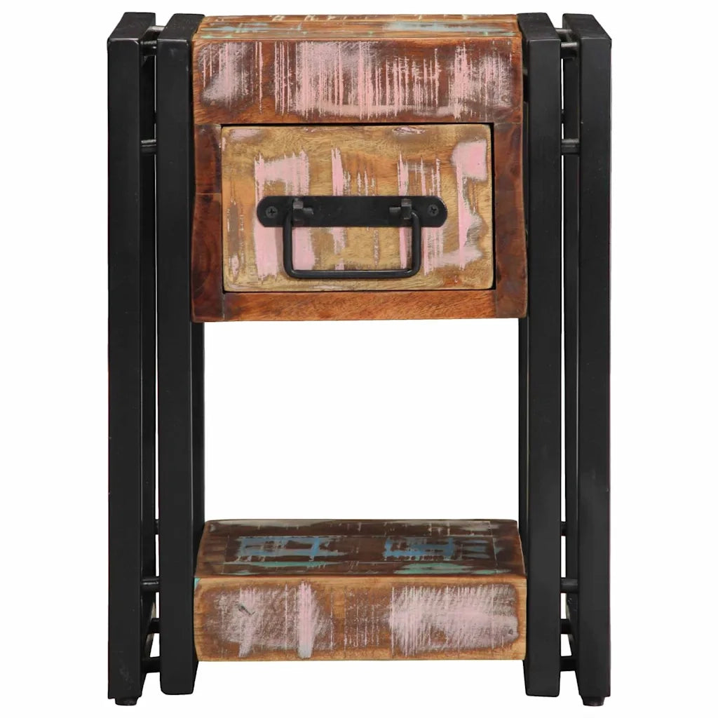 Set di 2 Comodini | Armadio da Notte | Mobiletto da notte con cassetto Multicolore 30 x 30 x 40 cm