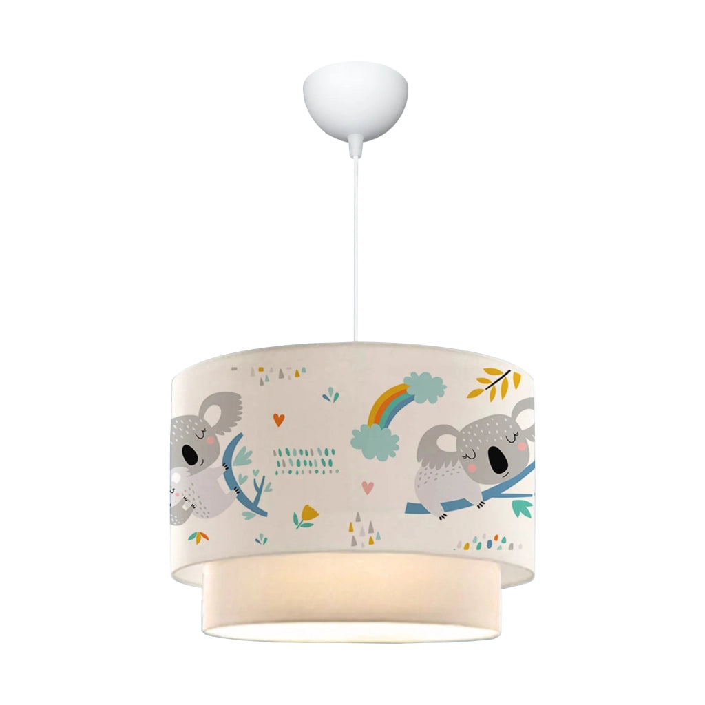 Lampadario/luce a sospensione per bambini E27 70 cm motivo koala 03_0007546