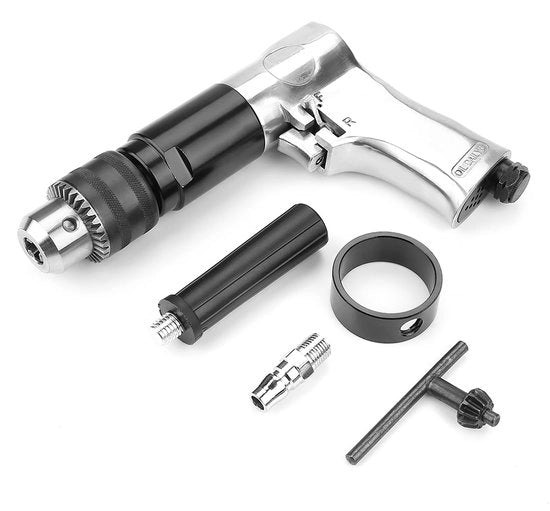 Perceuse Pneumatica Robusta - 900 giri/min - 1/2 Pollice - Capacità 1,5-13 mm - Peso 1630g - Materiale di alta qualità in rame - Perceuse Pneumatica