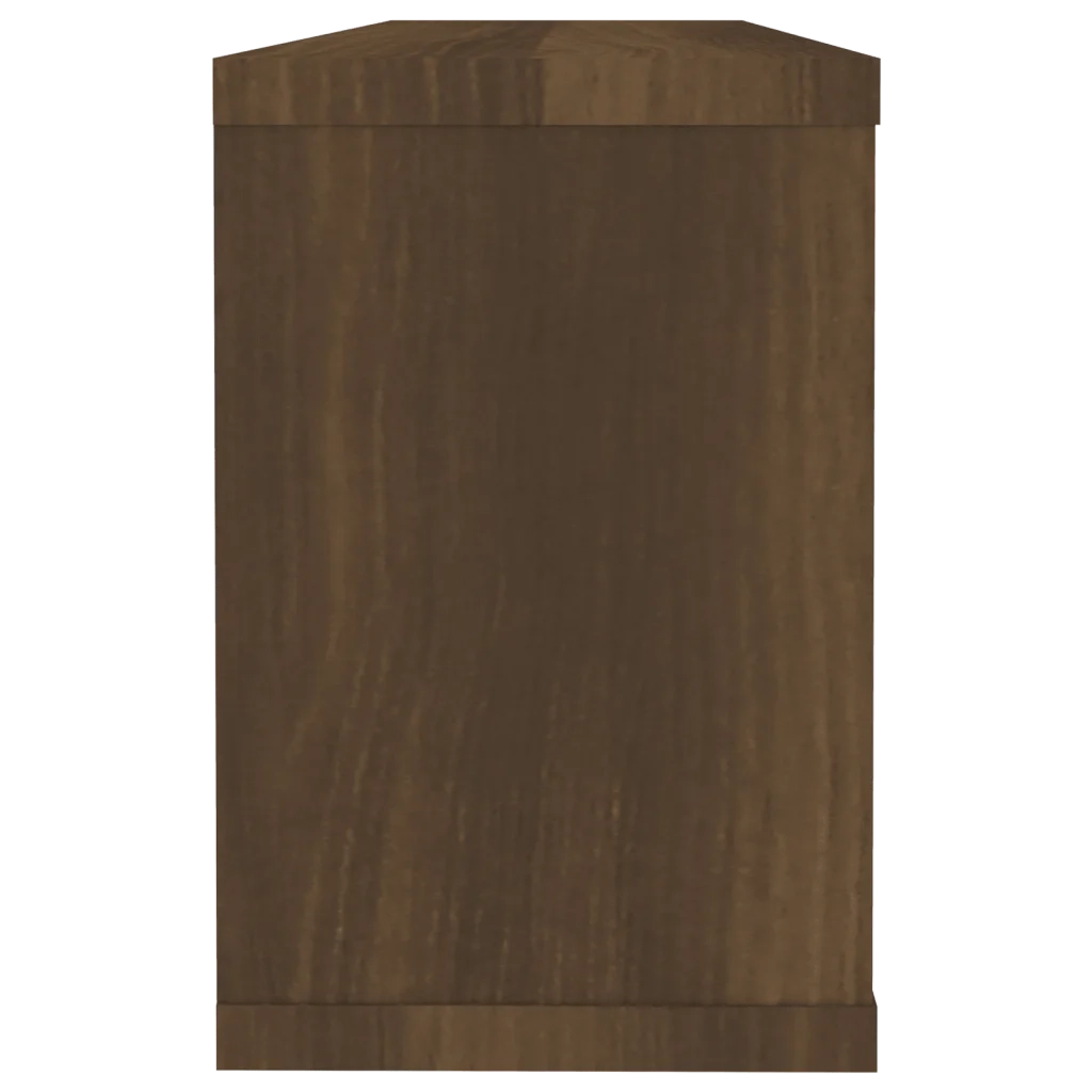 Mensole Cubo Muro 6pz Rovere Marrone 60x15x23 cm in Multistrato 815932