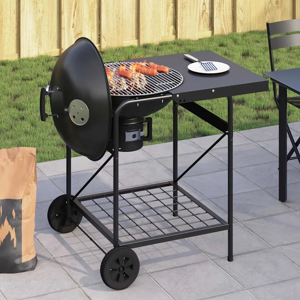Griglia da Esterno con ruota Nero 91 x 71 x 107 cm Metallo CFW3686348