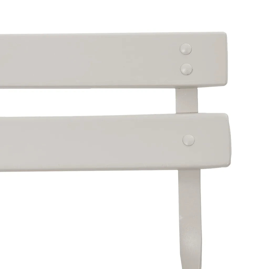 Sedia Pieghevole da Giardino 2 pz | Sedie da Esterno Beige 42 x 46 x 82cm Metallo