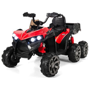 Veicolo elettrico fuoristrada per bambini 129 x 69 x 72 cm velocità 3-6 km/h 6 ruote design rosso in PP 20_0017743