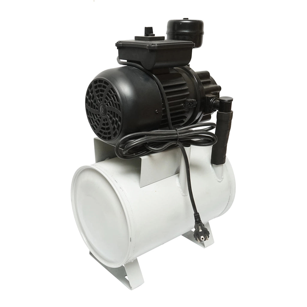 Pompa per vuoto a secco con motore da 550 W, 200 l/min 1440 giri/min e serbatoio per mungitrice per mucche Breckner Germany