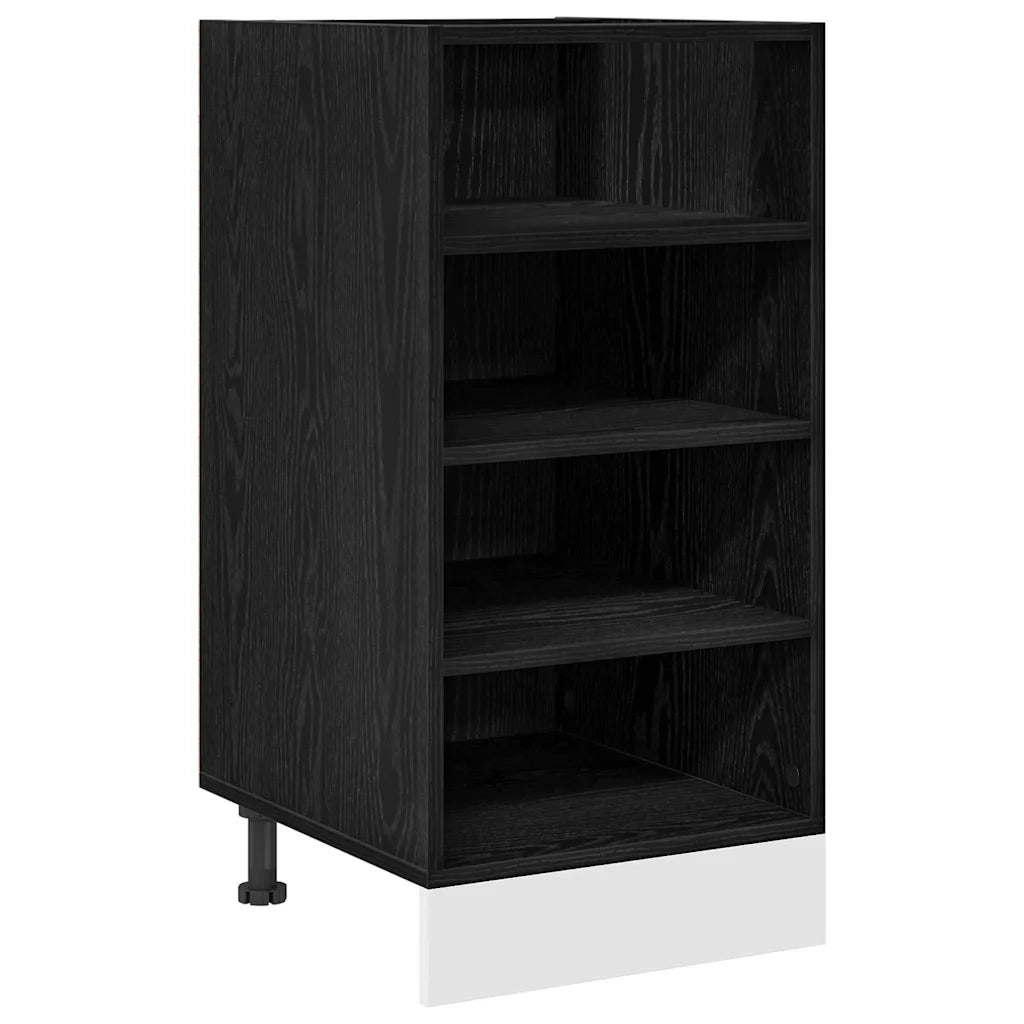 Base per Cucina-Mobile Base da Cucina Riga Rovere nero 40 x 44,5 x 81,5 cm