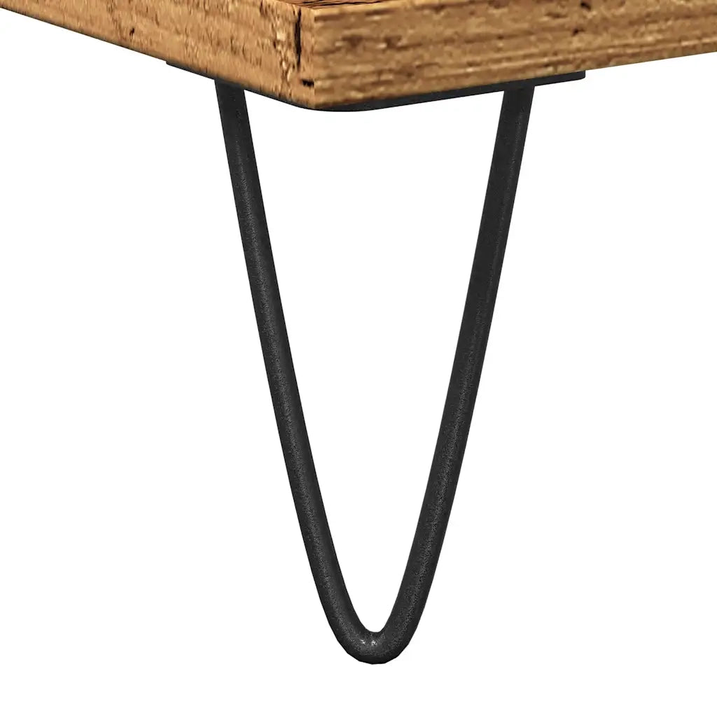 Armadietto Bagno Legno Antico 30x30x190 cm in Legno Multistrato 857199