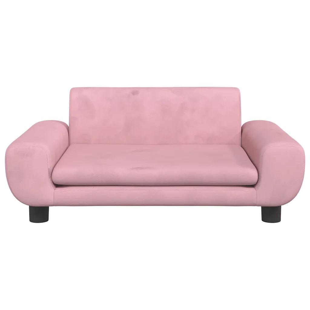 Lettino per Cani Rosa 70x45x33 cm in Velluto 171991