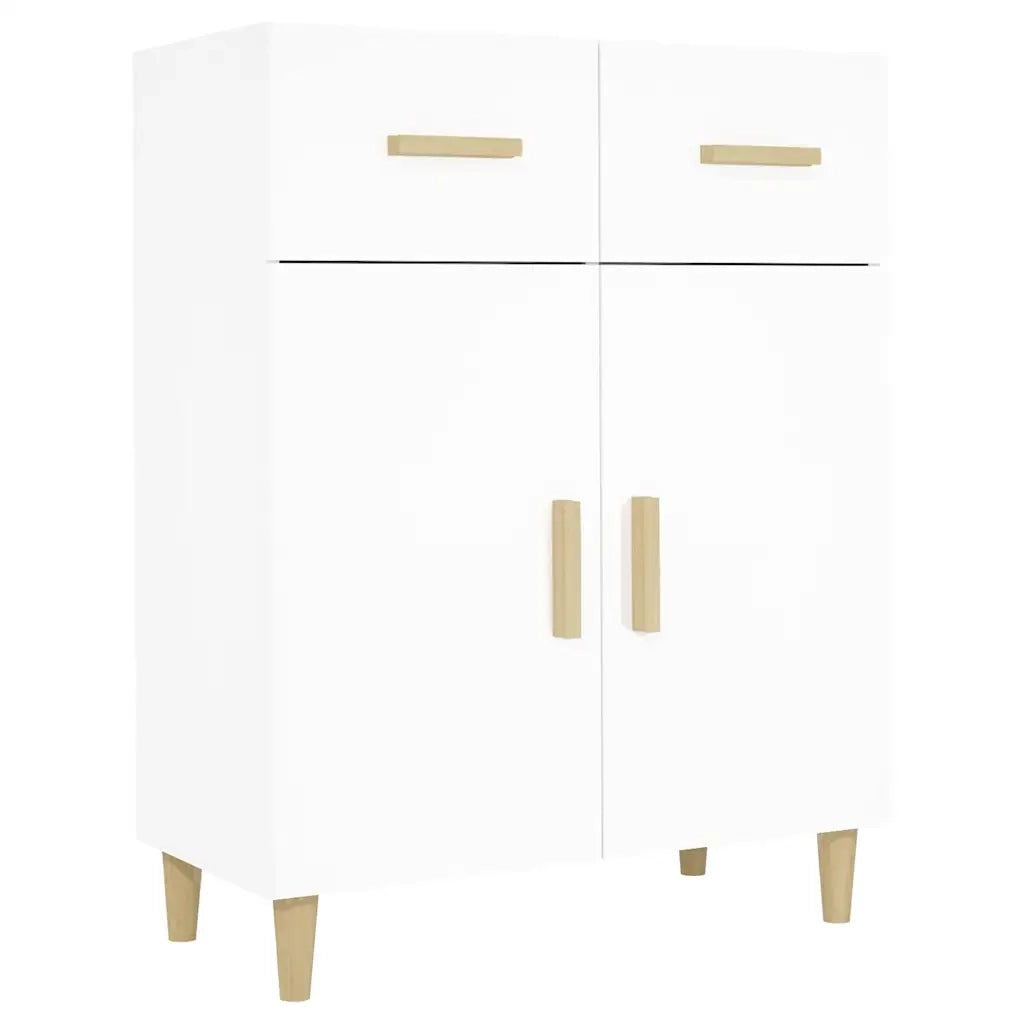 Credenza Bianca 69,5x34x89 cm in Legno Multistrato 812186
