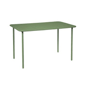 Tavolo da giardino in acciaio, 4 posti, 120cm, verde