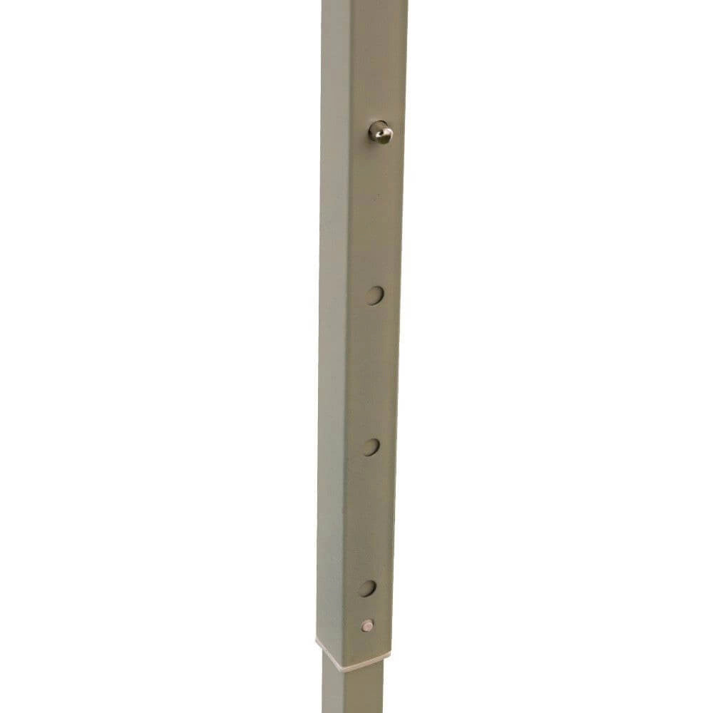 Gazebo Richiudibile Pieghevole 2x2m in Acciaio e PVC Impermeabile Bianco