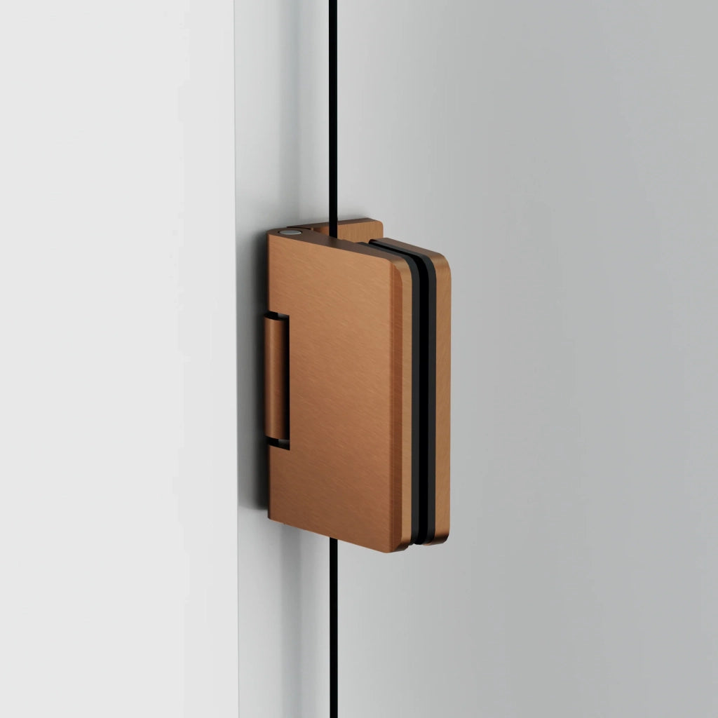 Box doccia angolare GLASS pieghevole + laterale fisso 70 (40+30)x80 cm nero trasparente