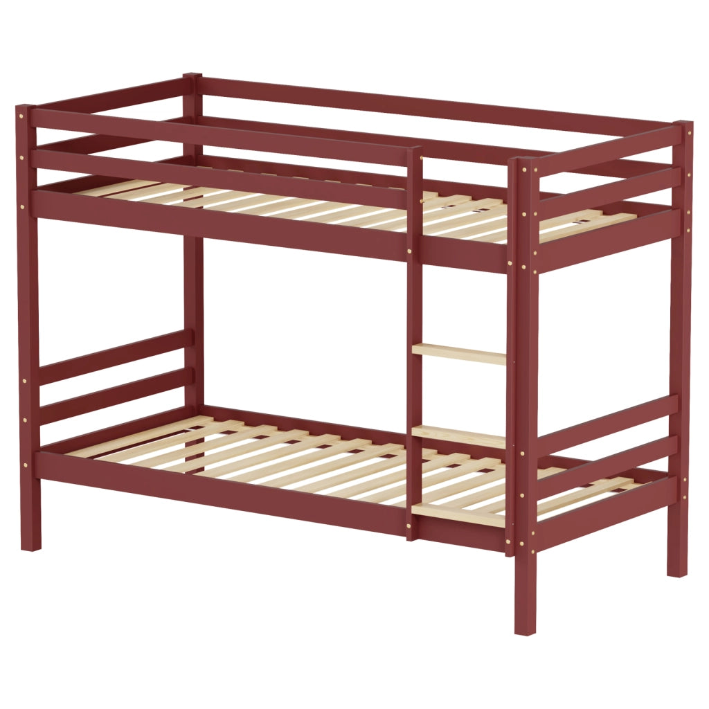 Letti a castello per bambini 190x90cm terracotta AMBER