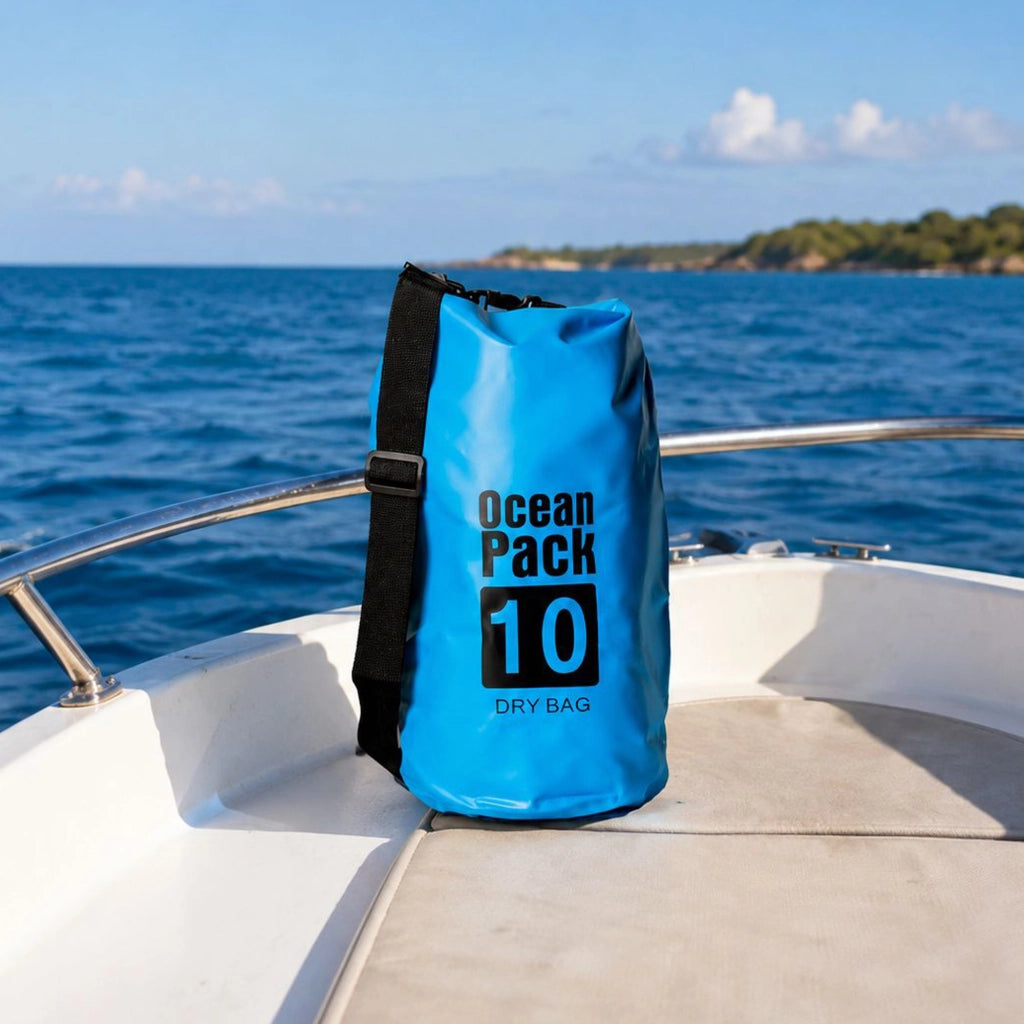 Senine, Borsa Impermeabile Capacità 10 lt, blu