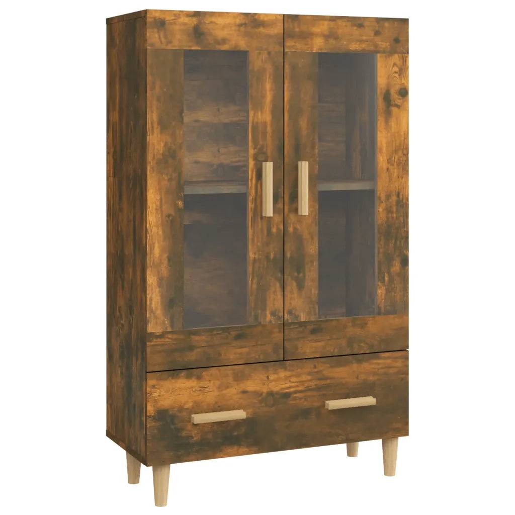 Credenza-Buffet-Armadio da cucina Rovere Fumo 70x31x115 cm in Legno Multistrato 837328