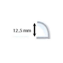 Capsula tonda in alluminio : Modello - 8MM, Finitura - SATINATA