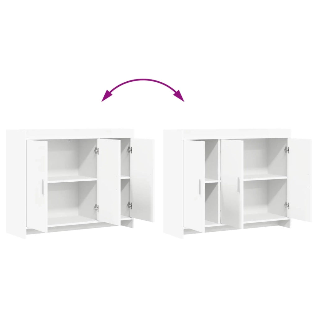 Credenza Bianco 98,5 x 33 x 80 cm Legno ingegnerizzato 8011123