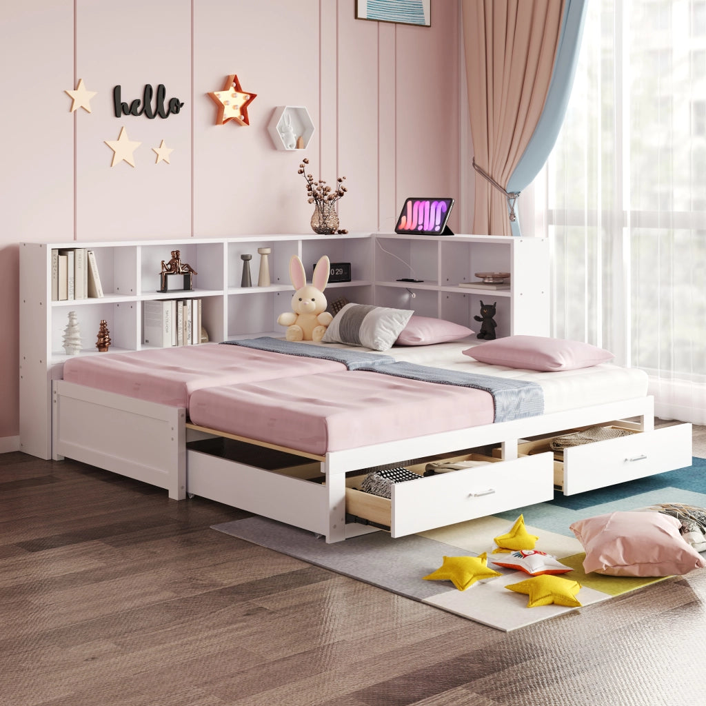 Divano letto con funzione letto massello in legno 180x190 cm