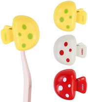Set di protezioni per spazzole da denti 3 pezzi - Protezione portatile per la testa della spazzola da denti - Copertura universale per la spazzola da denti - Forma fungo - Materiale plastico - Dimensioni 4,5 x 4,8 x 2,8 cm