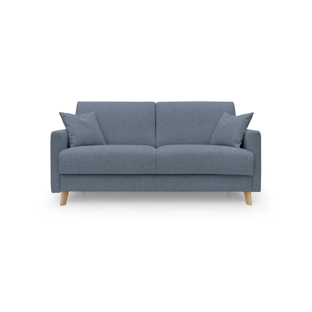 Edgar Divano letto matrimoniale in tessuto felis impermeabile T03 180 cm (mat. 140x197) blu