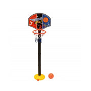 Trade Shop - Set Canestro 115cm + Pallone Basket Con Rete Bambini Giocattolo Base Regolabile -