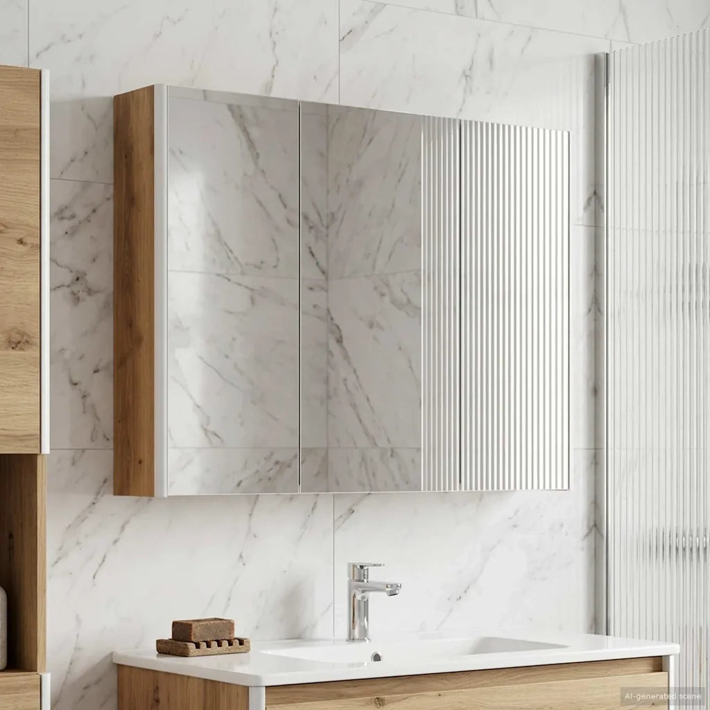 Mobiletto per specchio da bagno Rovere Artigianale 889278