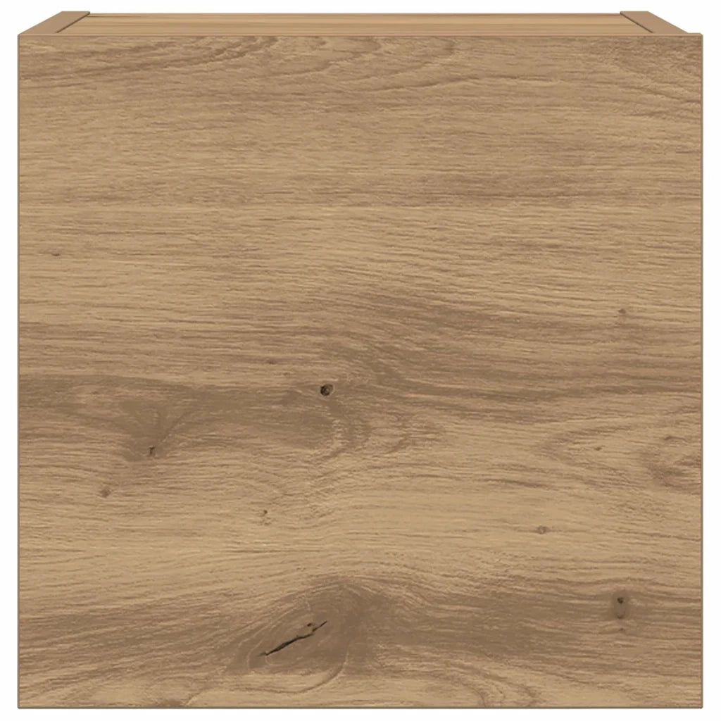 Set Mobile TV 7 pz | Armadietto TV | Mobile Porta TV Montato a Parete Rovere in Legno Multistrato