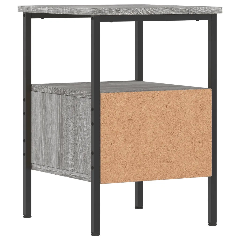 Comodino | Armadio da Notte | Mobiletto da notte Grigio Sonoma 34x36x50 cm in Legno Multistrato