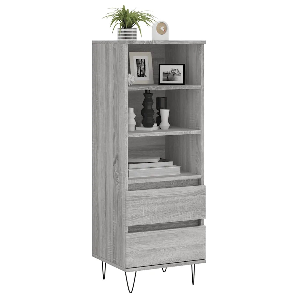 Credenza Grigio Sonoma 40x36x110 cm in Legno Multistrato 831514