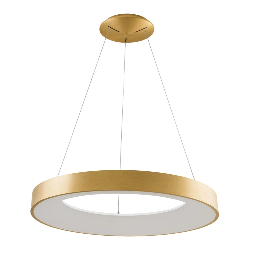 Lampada a sospensione Italux Giulia LED 80W oro Ø80