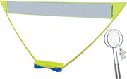 Impacco da badminton compatto con rete - 2 racchette e 2 palline - valigetta in plastica - blu