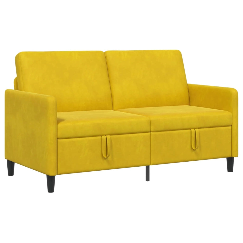 Divano con Storage Giallo 152 x 78 x 87 cm Poliestere 42036940