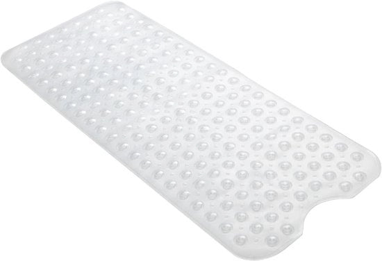 Pavimento Antiscivolo 100x40cm Extra Lungo con 200 Fori di Fissaggio e Fessure di Scarico - Antibatterico e Resistente alla Muffa - Lavabile a Macchina - Adatto per Bambini e Anziani