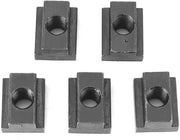 T-moer in Ossidato Nero - M8/M10 - Acciaio 45 di Alta Qualità - T-groef - Connettore di Componenti - Alta Durata - T-groefmoer