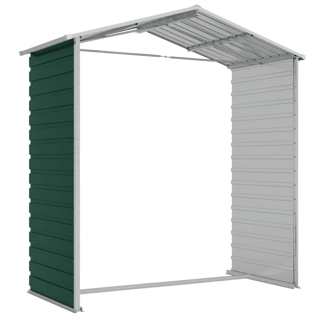 Casetta da giardino cabina ripostiglio casetta da esterno robusta casetta per attrezzi 191 x 130 x 198 cm acciaio zincato verde 02_0022347
