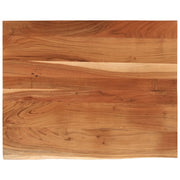 Piano Tavolo | Superficie Tavolo | Piano Scrivania 90x80x3,8 Rettangolare Legno Acacia Bordi Vivi