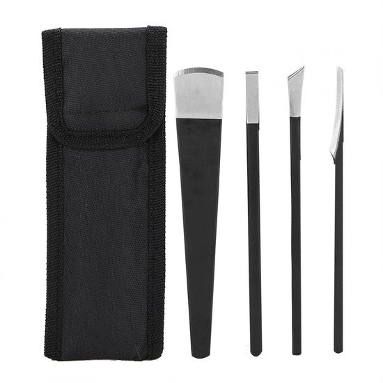 Strumento per rimuovere le calli professionale - Kit pedicure - Set di mescoli per pedicure - Schiaccia calli - Tagliamani - 3 pezzi