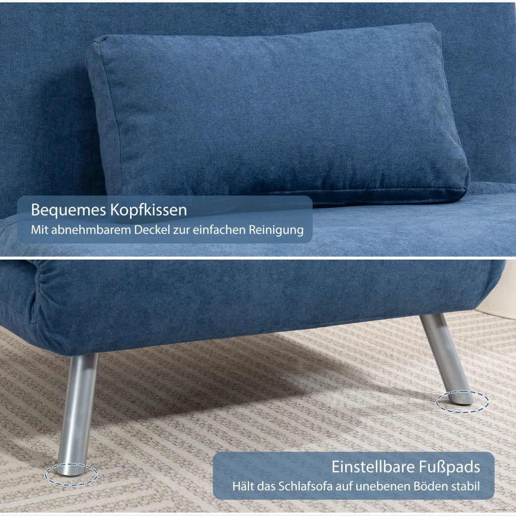 Poltrona letto ¨C Minimal ¨C tessuto blu
