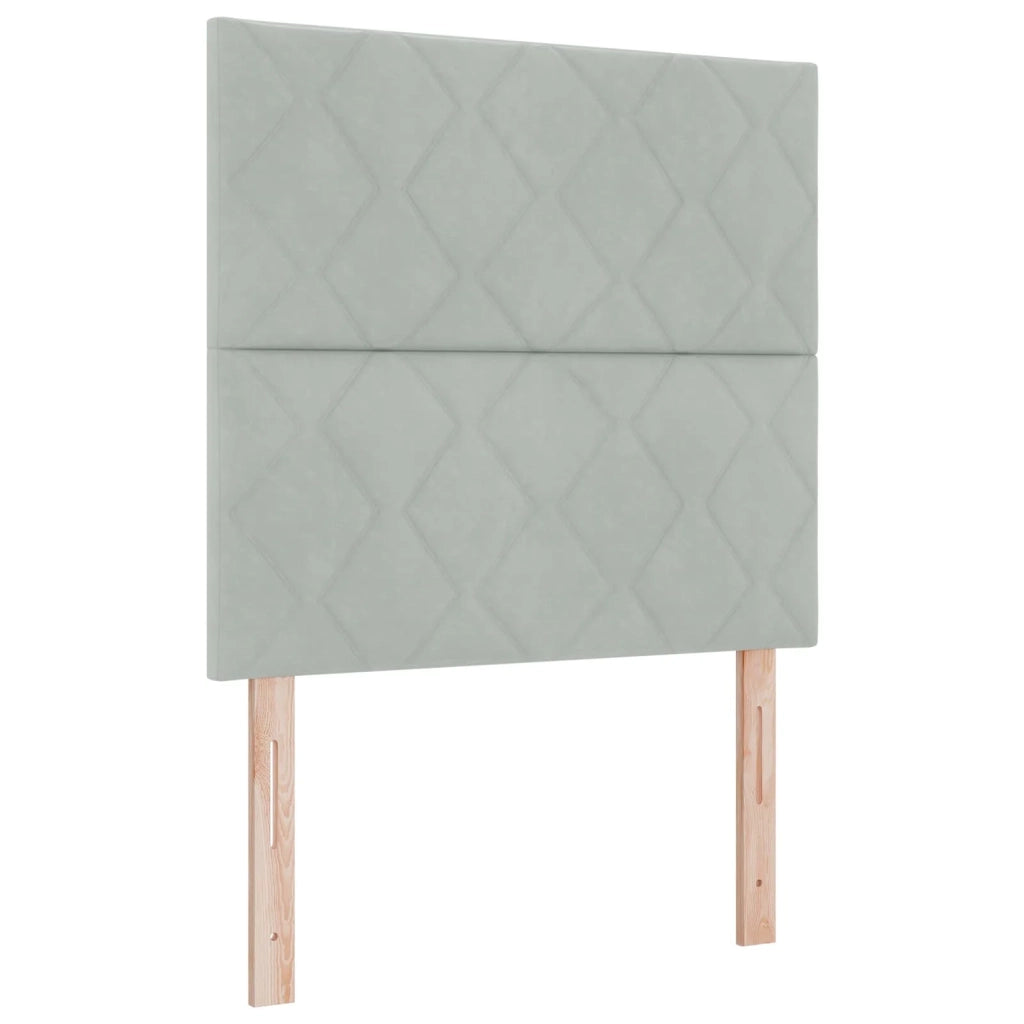 Letto Ottomano con Materasso e LED Grigio Chiaro 100 x 200 cm 3458355