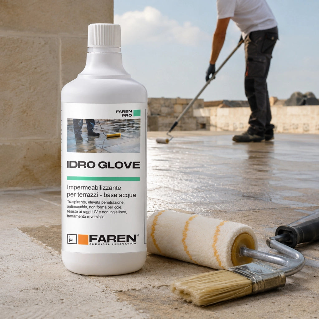 Faren idro glove impermeabilizzante anti-sfarinamento per terrazzi *** formato 500 ml, confezione 1
